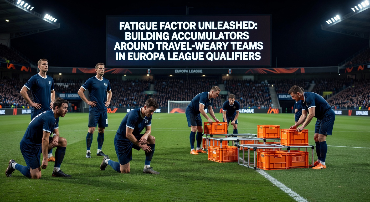A weary football team disembarking from a long-haul flight, luggage in tow, ahead of a Europa League qualifier clash