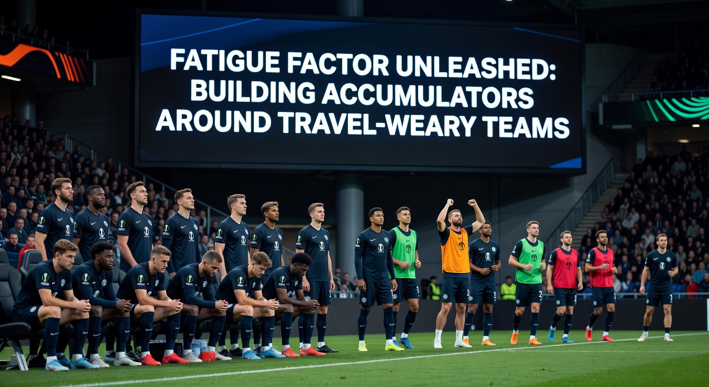 A digital accumulator bet slip highlighting multiple Europa League qualifier matches with odds favoring home teams against travel-fatigued opponents