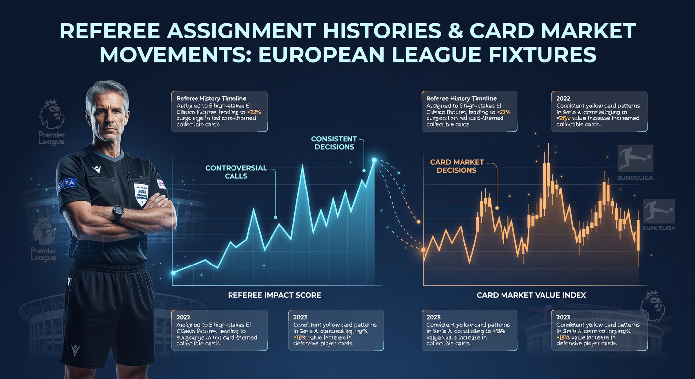Referee assignment data influencing card betting lines in major European leagues