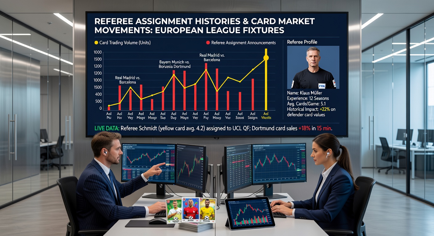 Analysis of card market fluctuations tied to referee track records in European fixtures