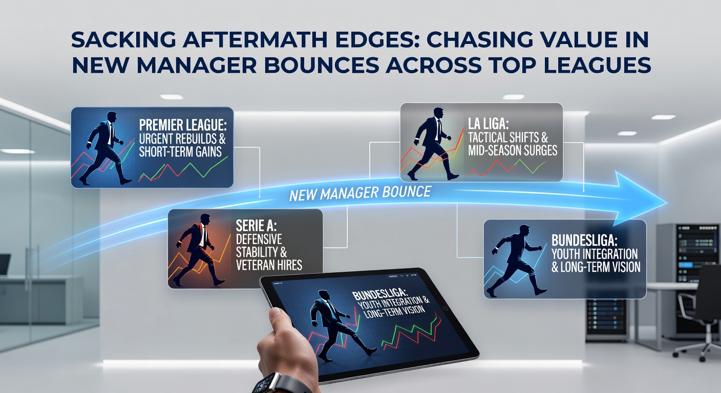 Collage of recent managerial sackings and subsequent team celebrations in top European leagues